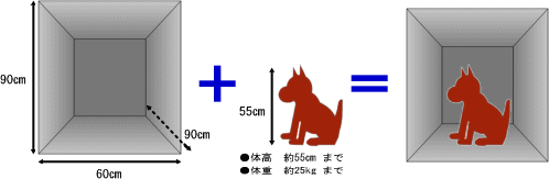 ケージ大 体高図